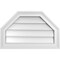 Ekena Millwork Octagonal Top Surface Mount PVC Gable Vent w/ 2"W x 1-1/2"P Brickmould Frame, 22"W x 14"H GVPOT22X1402SN - alternate 1